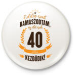 printfashion kamasz-40-brown-orange - Kitűző, hűtőmágnes - Fehér (3076759)