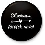 printfashion Elloptam a vezeték nevét - páros 2 - Kitűző, hűtőmágnes - Fekete (6067535)