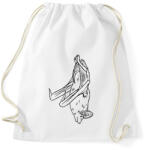printfashion Lógó denevér - Sportzsák, Tornazsák - Fehér (13251217)