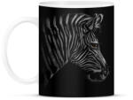 printfashion Zebra portré - Bögre - Fekete (5028267)