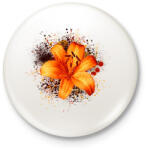 printfashion tigris liliom - Kitűző, hűtőmágnes - Fehér (3081193)