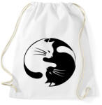 printfashion Jin jang cicák - Sportzsák, Tornazsák - Fehér (2533389)