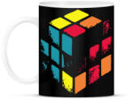 printfashion Kopott Rubik kocka - Bögre - Fekete (15637629)