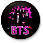 printfashion BTS 3 - Kitűző, hűtőmágnes - Fekete (15715974)