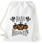 printfashion Happy Halloween Tökfejes - Sportzsák, Tornazsák - Fehér (1790867)