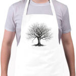 printfashion Kopár fa - Kötény - Fehér (13591345)