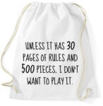 printfashion We need rules - Sportzsák, Tornazsák - Fehér (7074240)