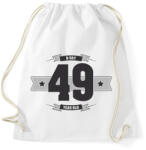 printfashion b-day-49-dark-lightgrey - Sportzsák, Tornazsák - Fehér (512361)