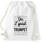 printfashion I speak trumpet - Sportzsák, Tornazsák - Fehér (7641023)