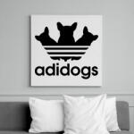printfashion Adidogs - Vászonkép - Fehér (6638134)