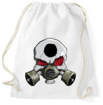 printfashion Gasmask skull - Sportzsák, Tornazsák - Fehér (446357)