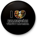 printfashion I love Kolozsvári töltött káposzta - Kitűző, hűtőmágnes - Fekete (11781812)