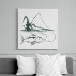 printfashion pecás - Vászonkép - Fehér (6637583)