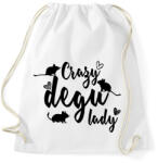 printfashion Őrült degus hölgy - Sportzsák, Tornazsák - Fehér (14473339)