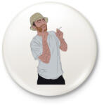 printfashion Mac miller - Kitűző, hűtőmágnes - Fehér (3083321)