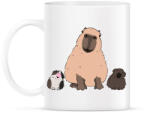printfashion Capybara és tengerimalacok - Bögre - Fehér (13863174)