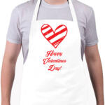 printfashion Happy Valentines day! - Kötény - Fehér (4909407)