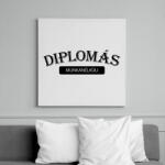 printfashion Diplomás munkanélküli - Vászonkép - Fehér (6640864)