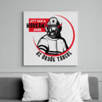 printfashion Ahol az ördög táncol - Vászonkép - Fehér (10749774)