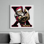 printfashion Mikulás kigyúrva XMAS - Vászonkép - Fehér (11519625)