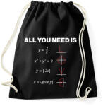 printfashion All you need is LOVE - Sportzsák, Tornazsák - Fekete (16634476)