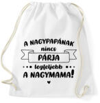 printfashion A nagypapának nincs párja - Fekete - Sportzsák, Tornazsák - Fehér (7061734)