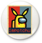 printfashion Among us Impotchu - Kitűző, hűtőmágnes - Fehér (4197477)