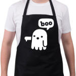 printfashion Boo szellem - Kötény - Fekete (16278039)