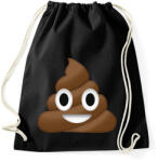 printfashion kaki emoji - Sportzsák, Tornazsák - Fekete (2162327)