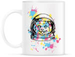 printfashion Asztronauta macska - Bögre - Fehér (1853347)