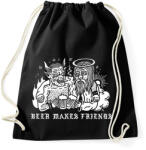 printfashion Drink beer for friends - Sportzsák, Tornazsák - Fekete (2396654)