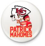 printfashion Patrick Mahomes - Kitűző, hűtőmágnes - Fehér (16406571)