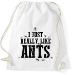 printfashion Really like ants - Sportzsák, Tornazsák - Fehér (15941897)
