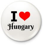 printfashion I love Hungary - Kitűző, hűtőmágnes - Fehér (10546791)
