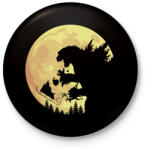 printfashion Godzilla XSmash - Kitűző, hűtőmágnes - Fekete (3100031)