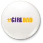 printfashion #girlDAD - Kitűző, hűtőmágnes - Fehér (3084004)