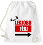 printfashion Legjobb férj - Sportzsák, Tornazsák - Fehér (5246585)