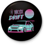 printfashion Tokyo drift - Kitűző, hűtőmágnes - Fekete (12904299)