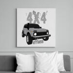 printfashion off road - Vászonkép - Fehér (6639819)