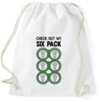 printfashion Six Pack Beer - Sportzsák, Tornazsák - Fehér (1710358)