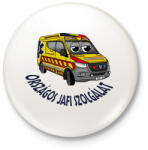 printfashion Jafi mentőautó pisti 2 - Kitűző, hűtőmágnes - Fehér (13333590)