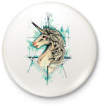 printfashion Painted Unicorn - Kitűző, hűtőmágnes - Fehér (3079098)