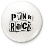 printfashion Punk Rock - Kitűző, hűtőmágnes - Fehér (7669834)