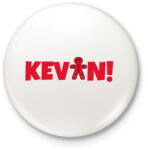 printfashion KEVIN2 - Kitűző, hűtőmágnes - Fehér (10768303)