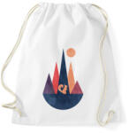 printfashion Mókus és hegyek 1 - Sportzsák, Tornazsák - Fehér (5237526)