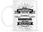 printfashion Bátor programozó - Bögre - Fehér (2668744)