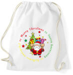 printfashion Karácsonyi - télapó - Sportzsák, Tornazsák - Fehér (5596224)
