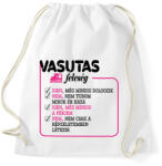 printfashion Vasutas feleség - Sportzsák, Tornazsák - Fehér (7684993)