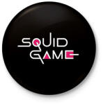 printfashion SQUID GAME fehér felirat - Kitűző, hűtőmágnes - Fekete (5480169)