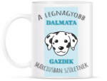 printfashion Legjobb gazdik - Dalmata - Hónappal - Bögre - Fehér (6299115)